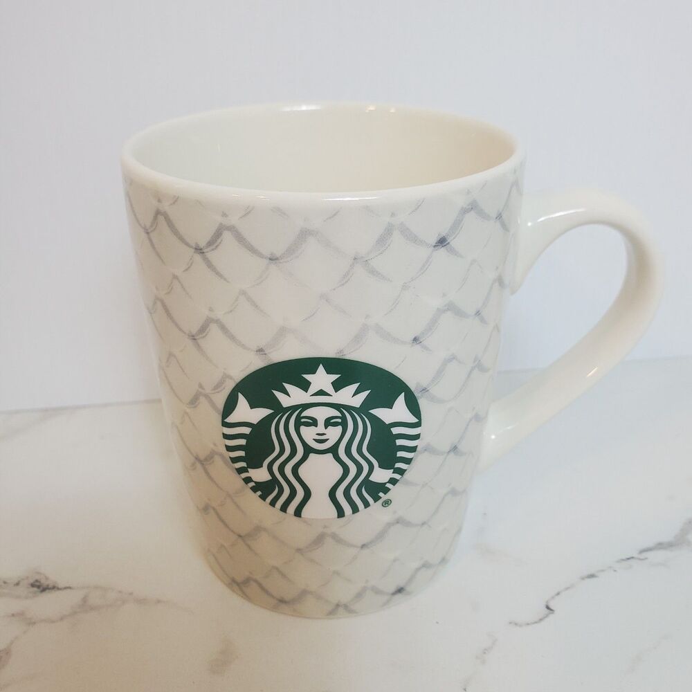 Starbucks Mug Ceramic Green White Mermaid Siren Logo Coffee Cup 10oz Mug 2021